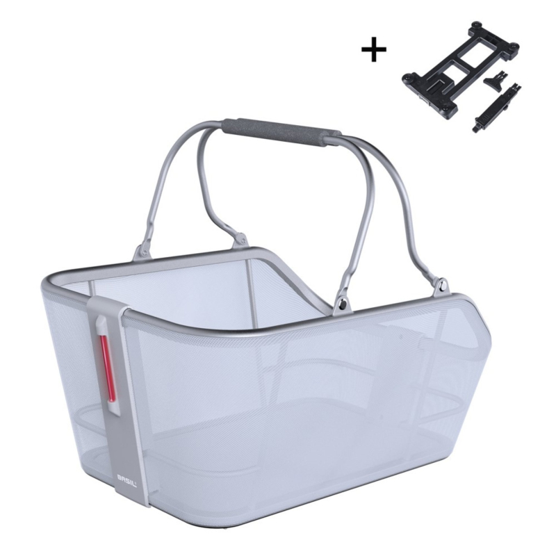 Koszyk  rowerowy na bagażnik BASIL Cento Tech Fiber Nordlicht MIK