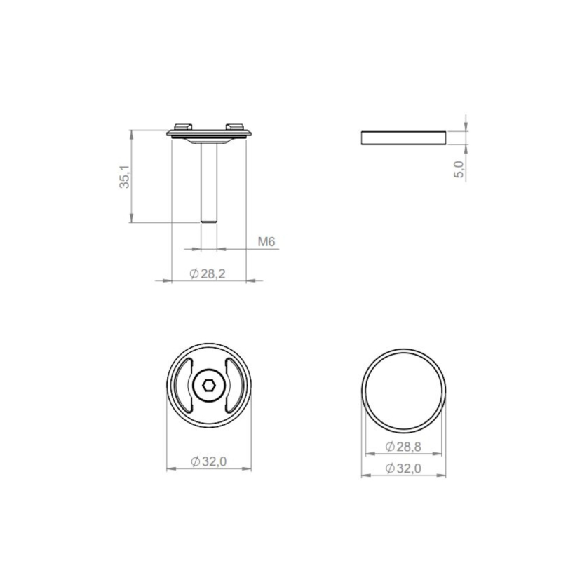 Uchwyt rowerowy SP CONNECT+ Micro Steam Mount