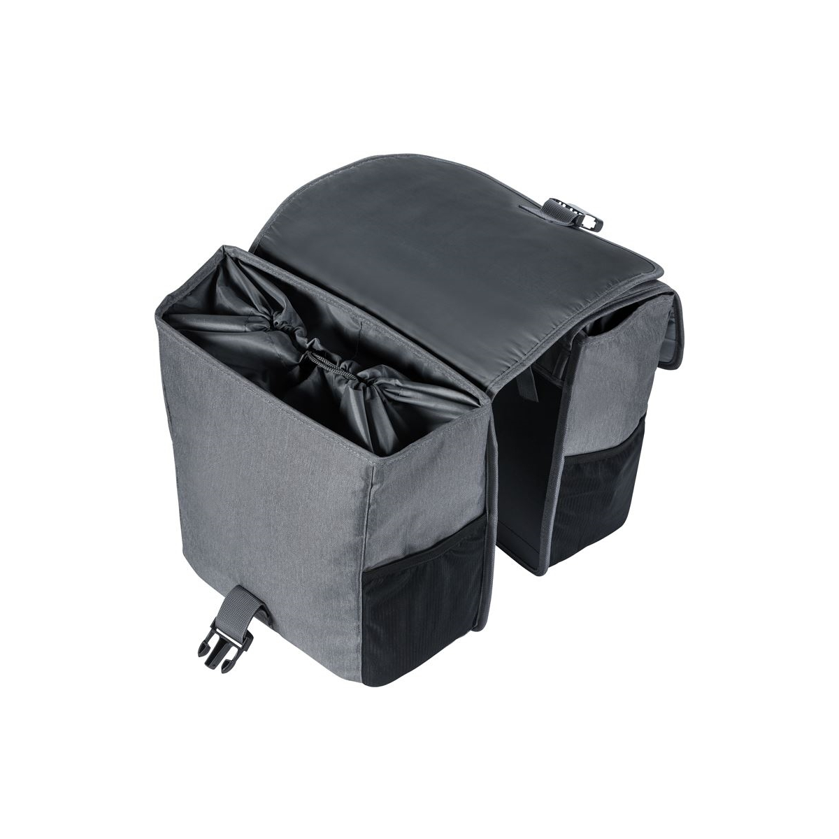 Sakwa miejska BASIL GO DOUBLE BAG 32L szara Sakwa miejska BASIL GO DOUBLE BAG 32L szara