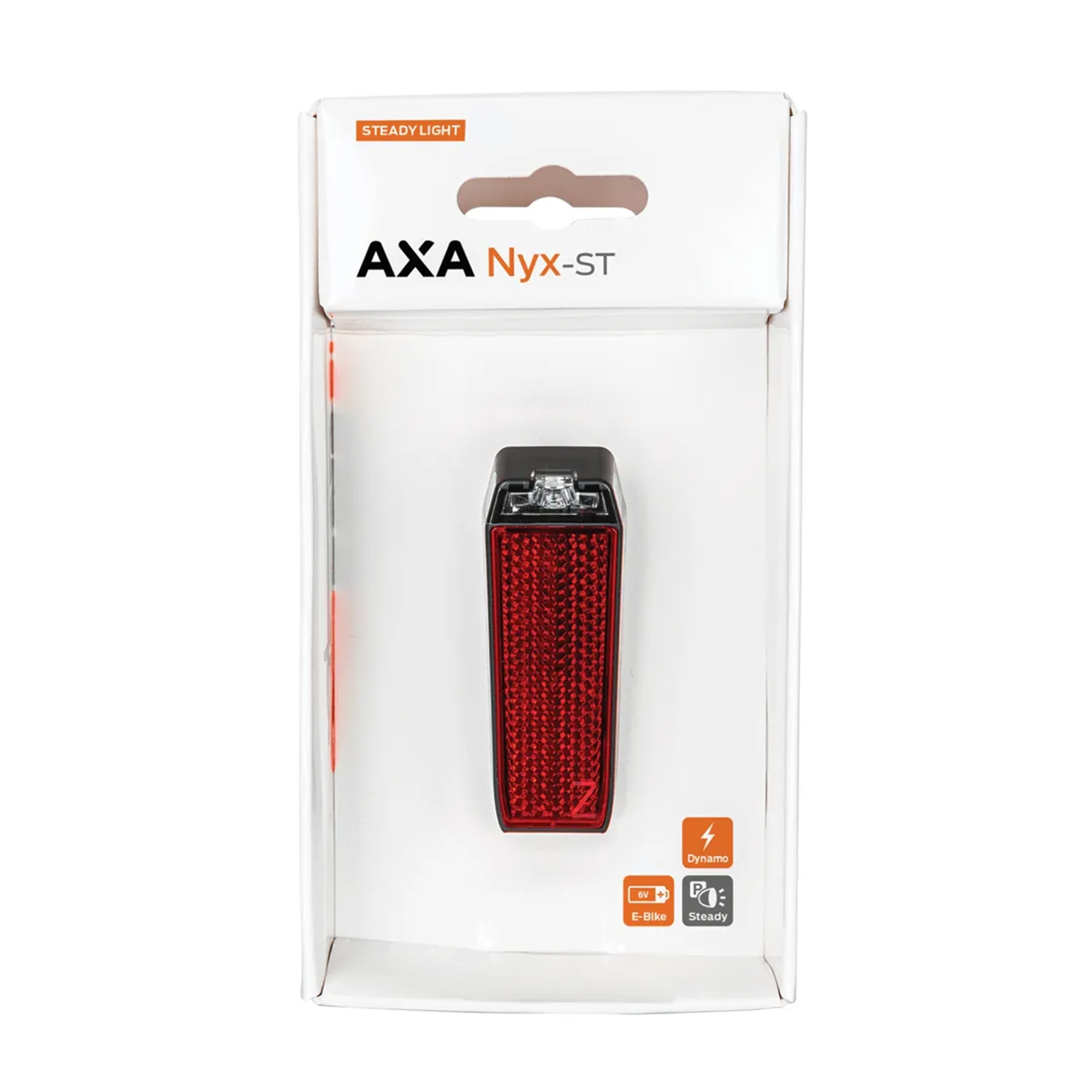 Lampka rowerowa tylna AXA Nyx Dynamo Steady