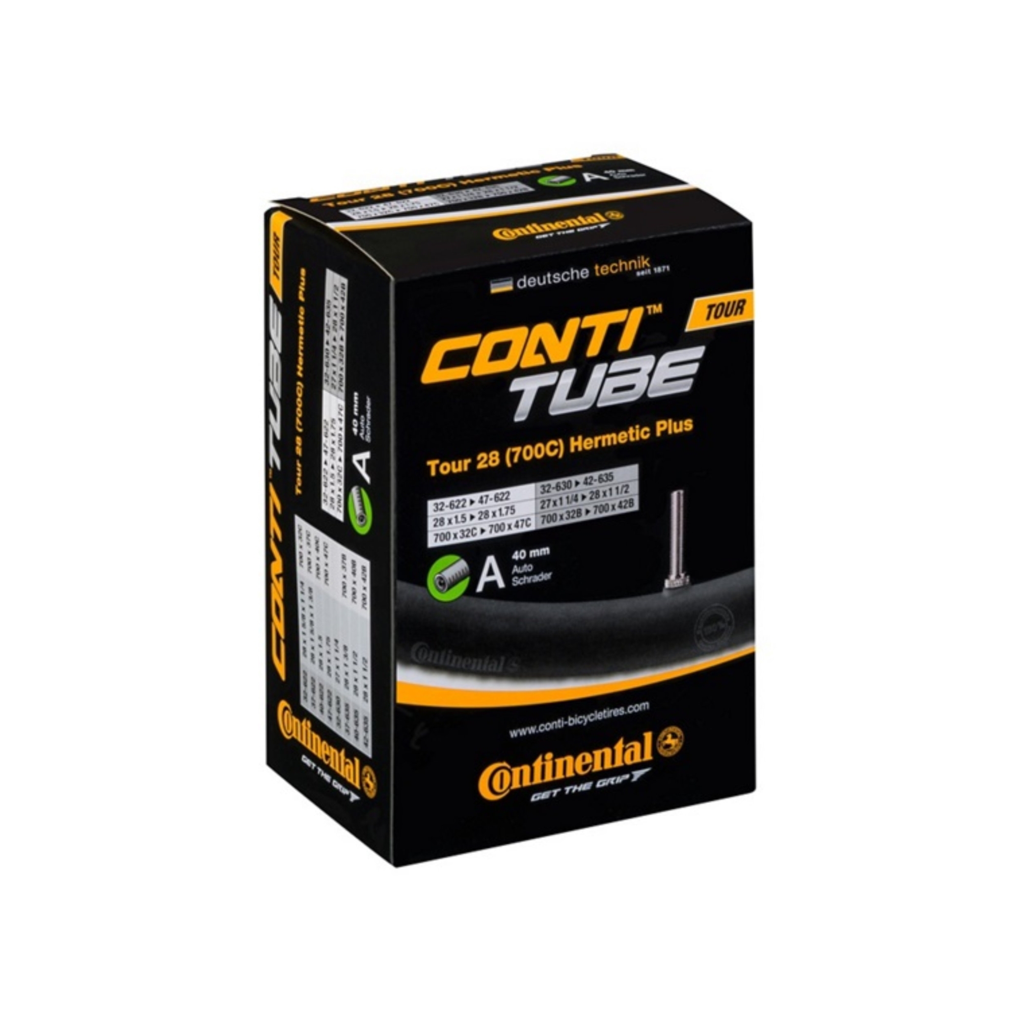 Dętka rowerowa CONTINENTAL Tour Hermetic Plus Schrader