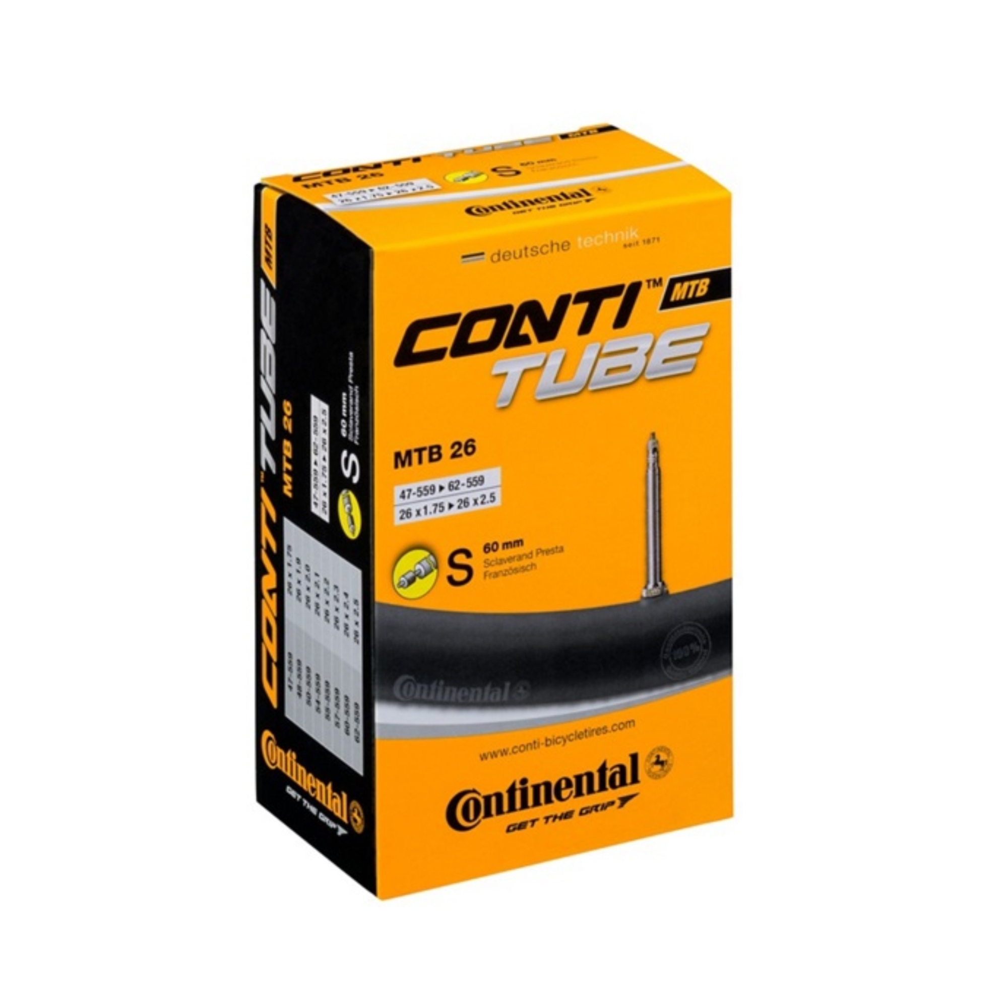 Dętka rowerowa CONTINENTAL MTB Presta