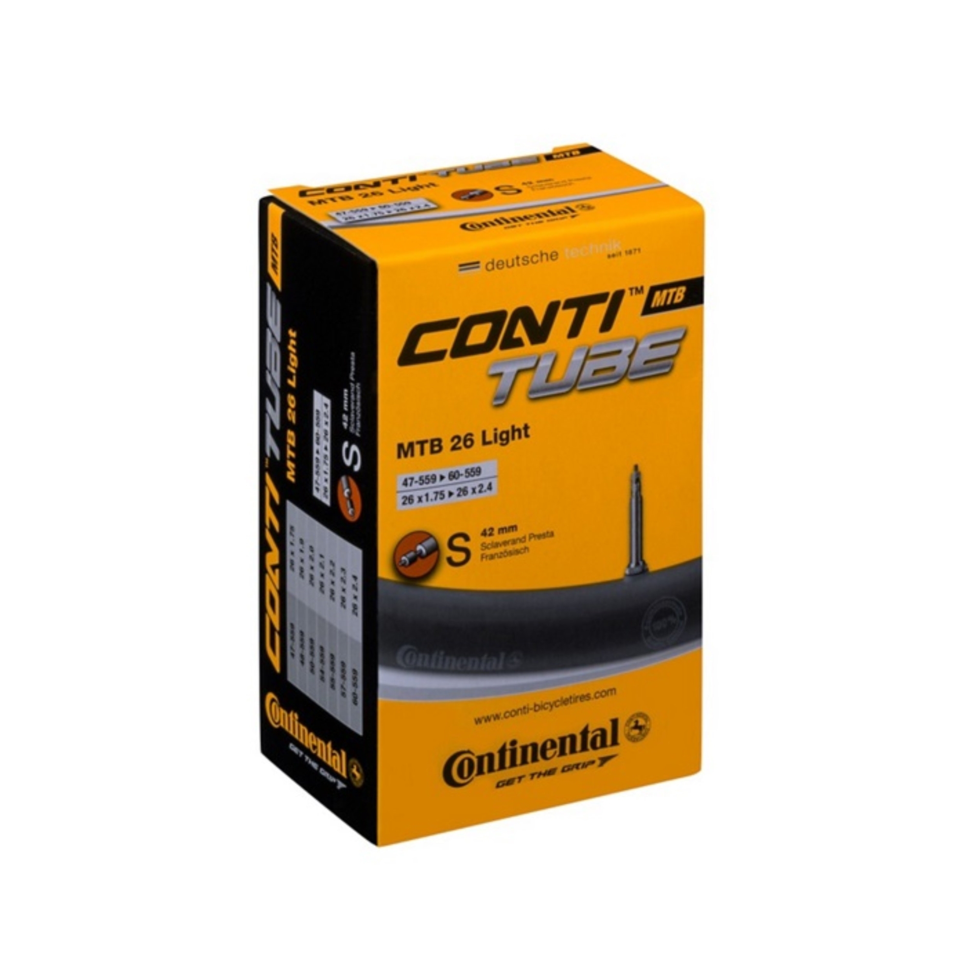 Dętka rowerowa CONTINENTAL MTB Light Presta