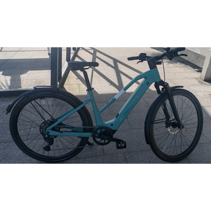 Rower elektryczny miejski SCOTT Passage 30 Slope - zmieniona rama