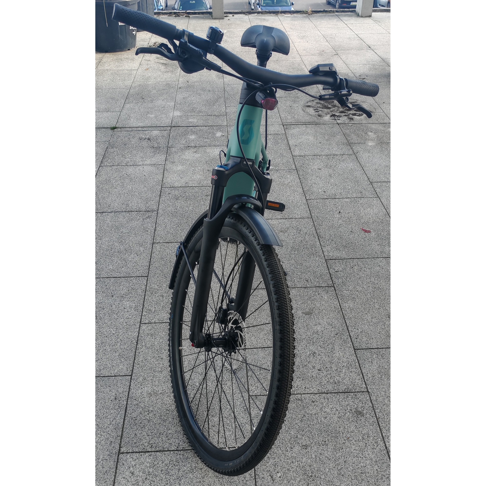 Rower elektryczny miejski SCOTT Passage 30 Slope - zmieniona rama