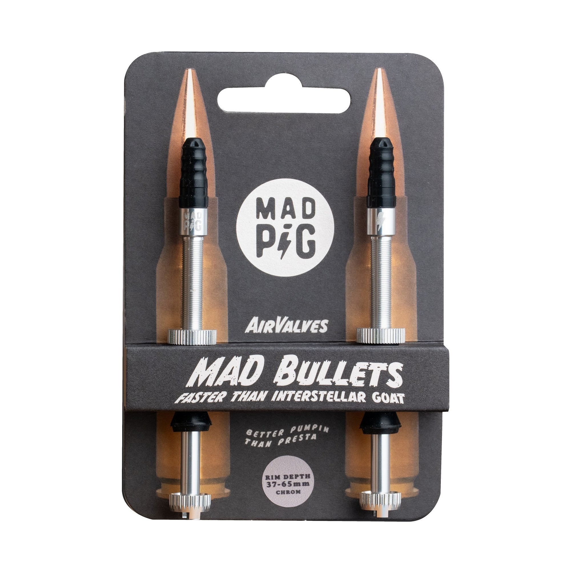 Zawory do systemu bezdętkowego MAD PIG Mad Bullets