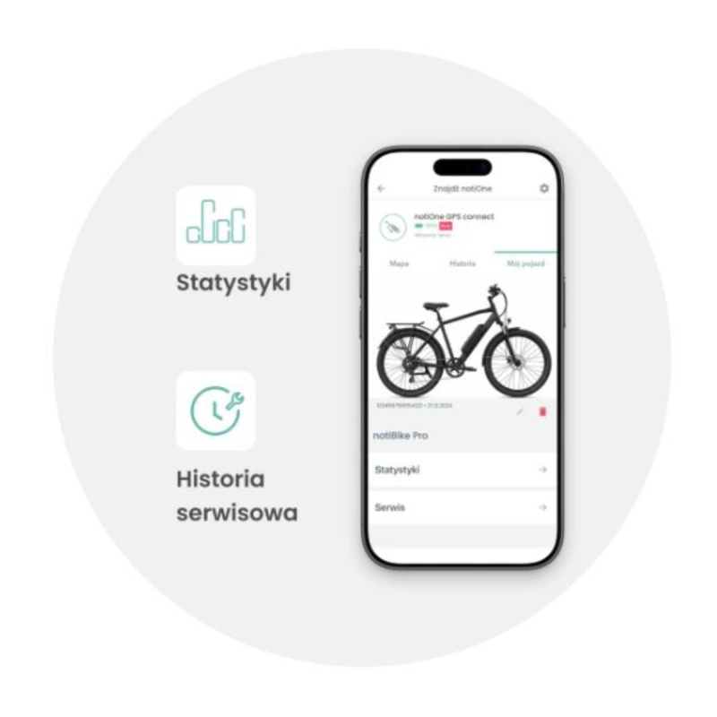 Lokalizator do rowerów elektrycznych NOTIONE GPS Connect Universal