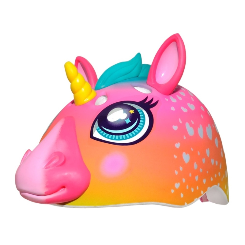 Kask rowerowy RASKULLZ Super Rainbow Corn Led