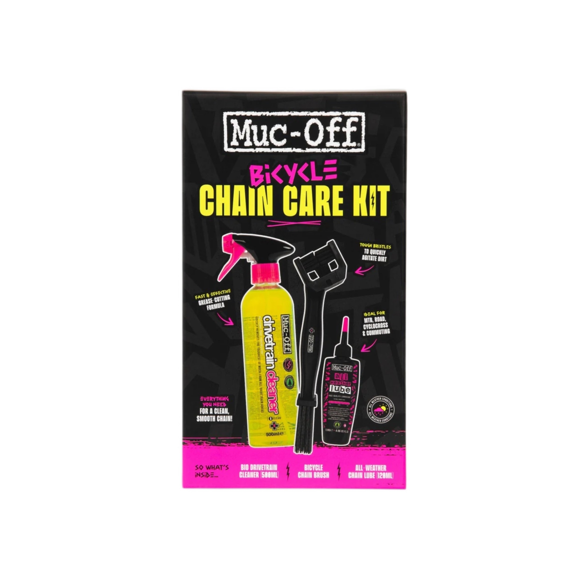 Zestaw do pielęgnacji łańcucha MUC-OFF Bicycle Chain Care Kit