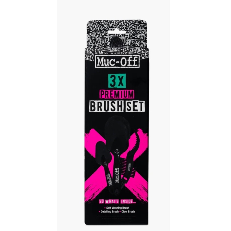 Zestaw 3 szczotek MUC-OFF Premium Brush Set