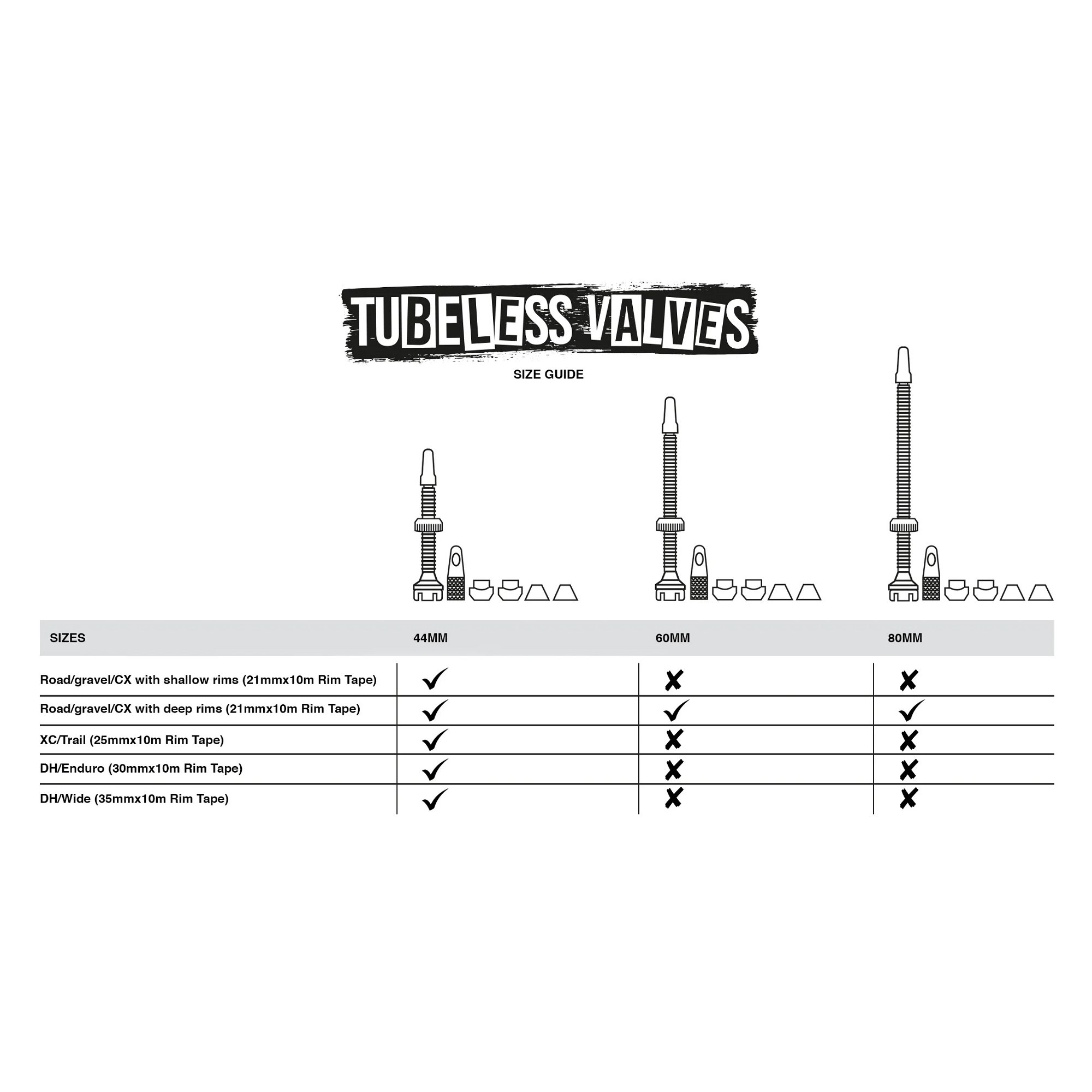Zawory MUC-OFF Tubeless Valves V2