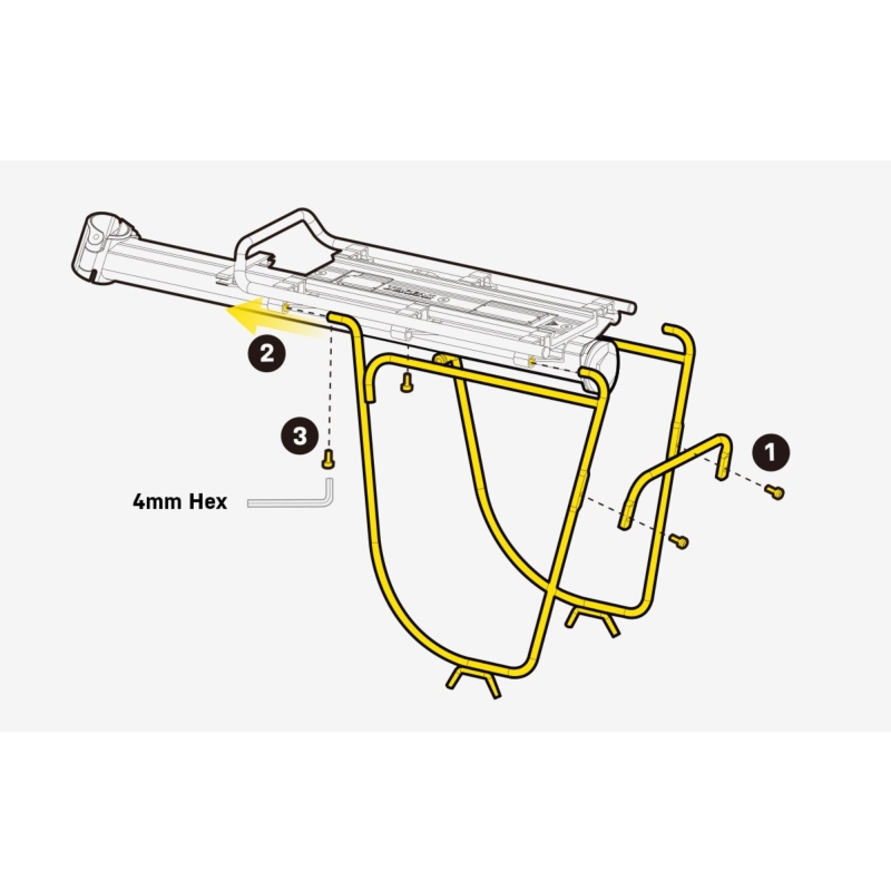 Podpory do bagażnika TOPEAK MTX Dual Side Frame