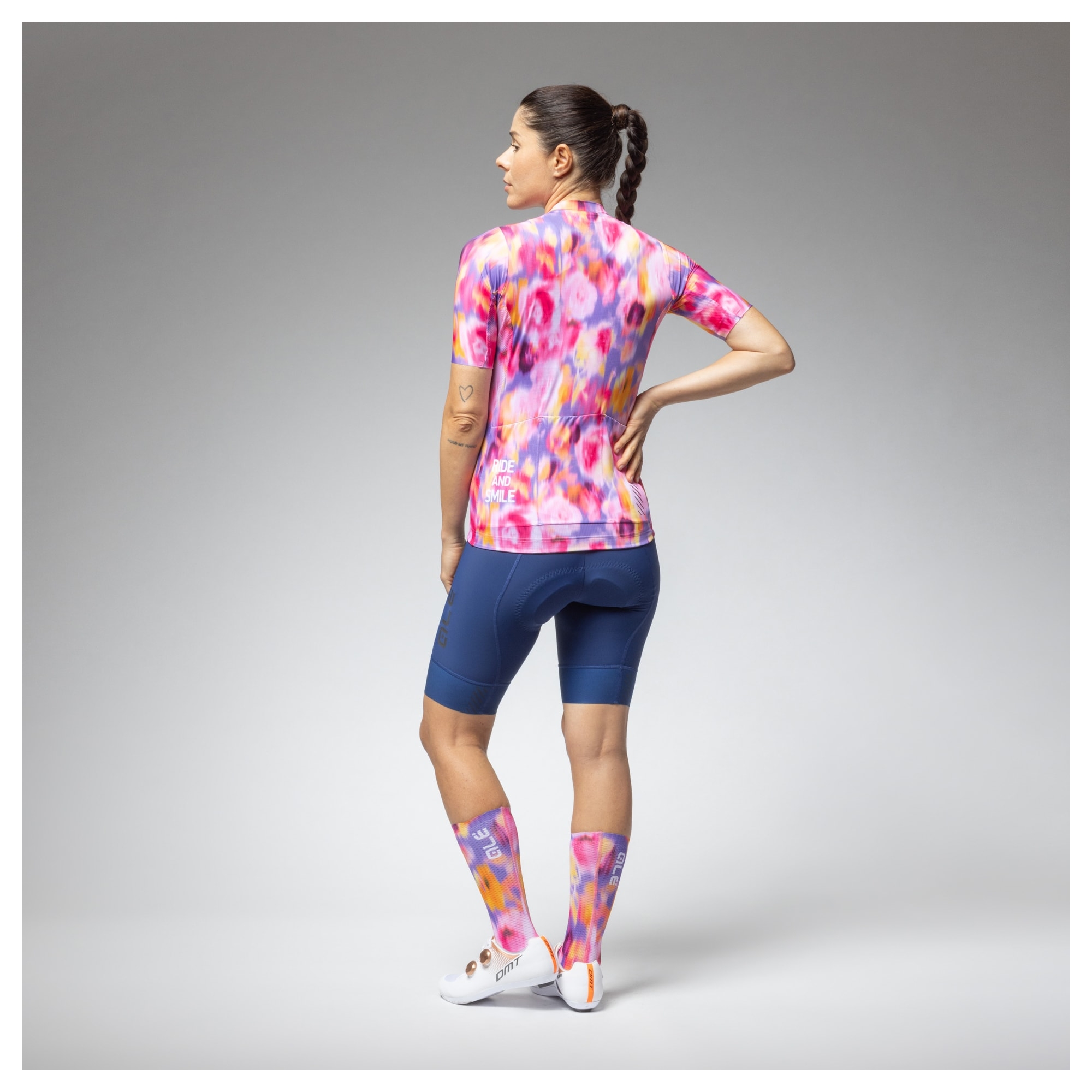 Koszulka rowerowa damska ALE PR-E Jardin 2.0