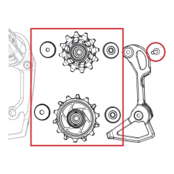 Kółka przerzutki SRAM Rival eTap AXS
