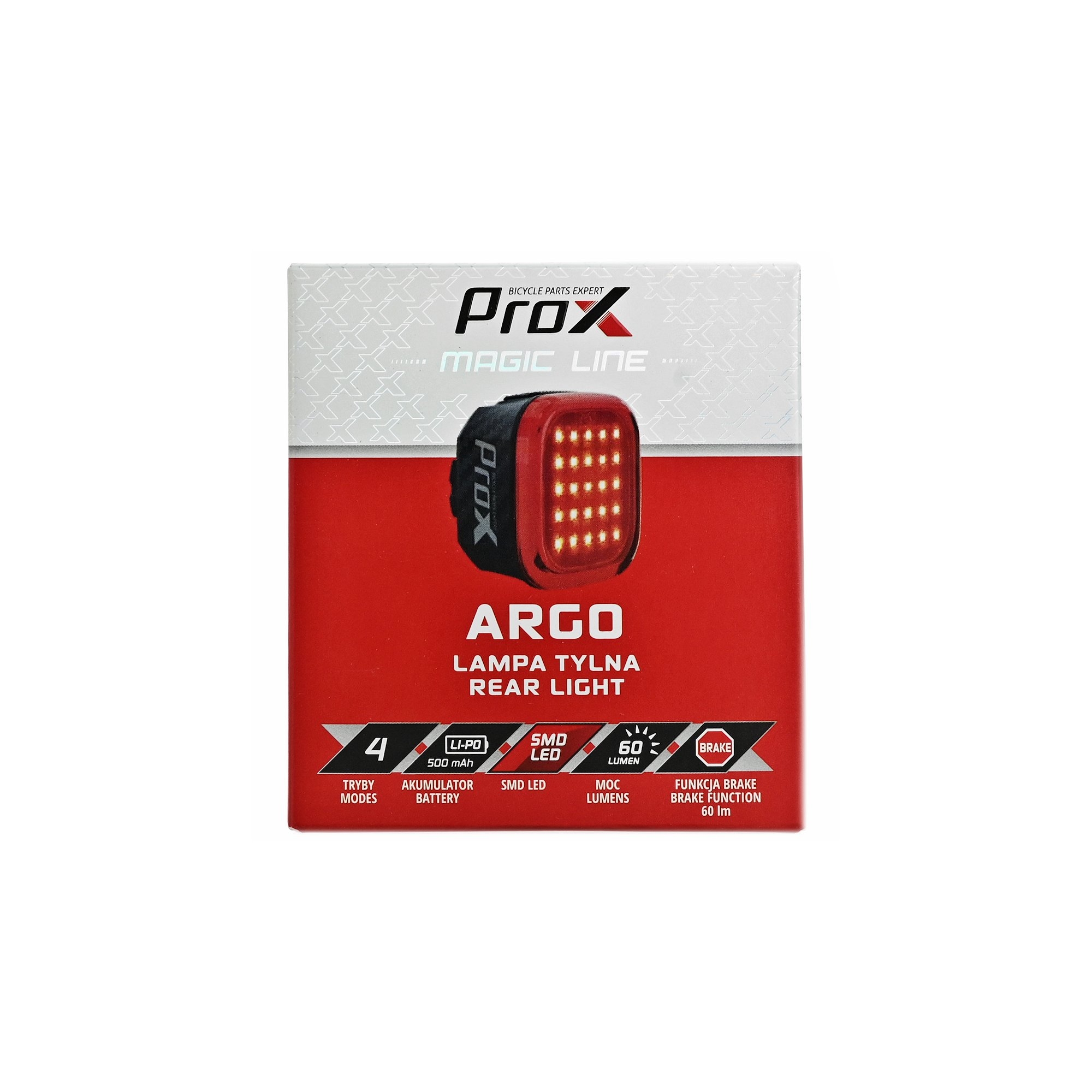 Lampka rowerowa tylna PROX Argo SMD LED