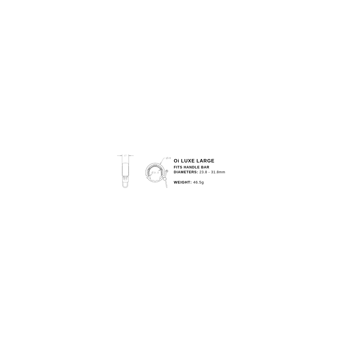 Dzwonek Rowerowy KNOG Oi Luxe duży - czarny Dzwonek Rowerowy KNOG Oi Luxe duży - czarny
