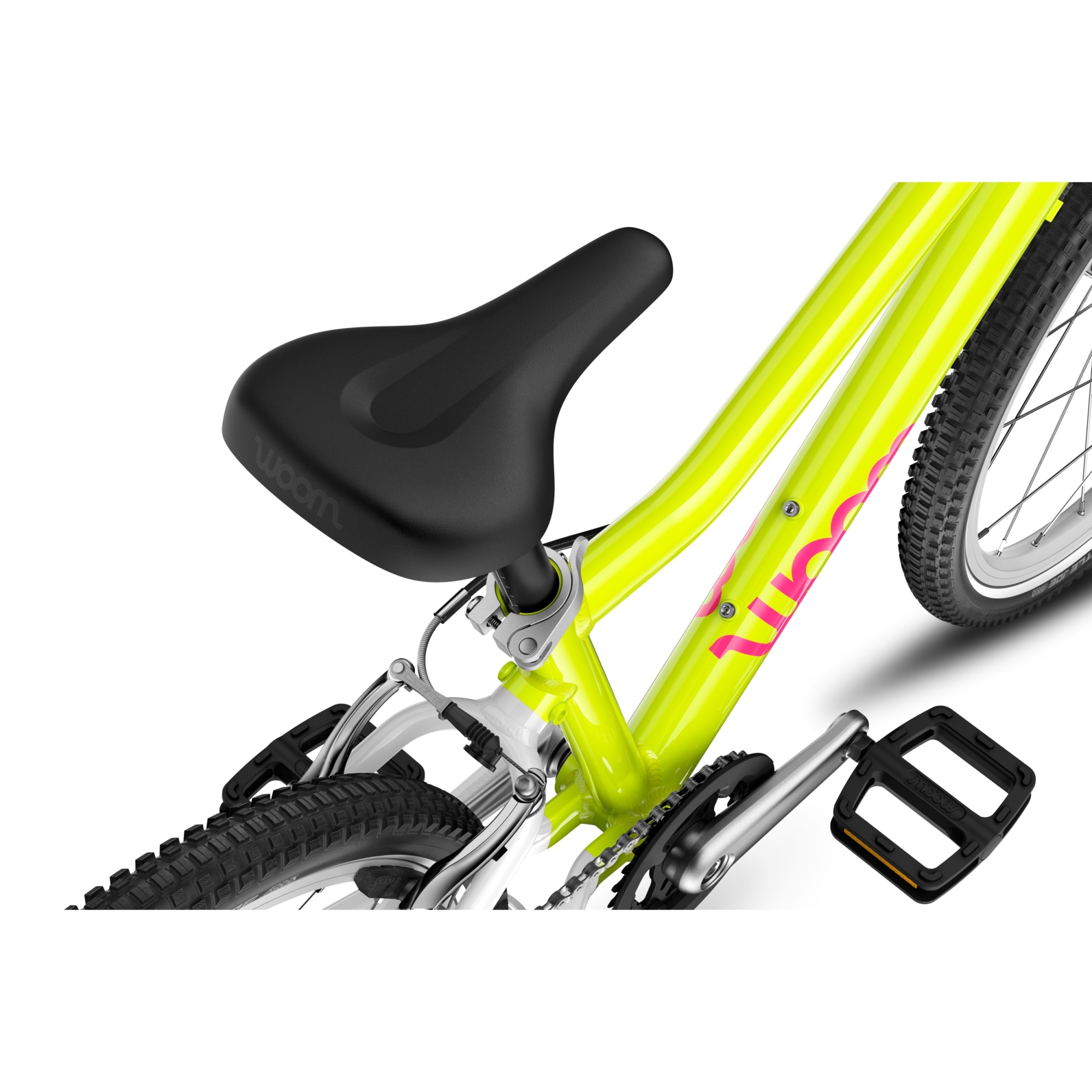 Rower dziecięcy WOOM GO 4 Neon Lime Limited Edition