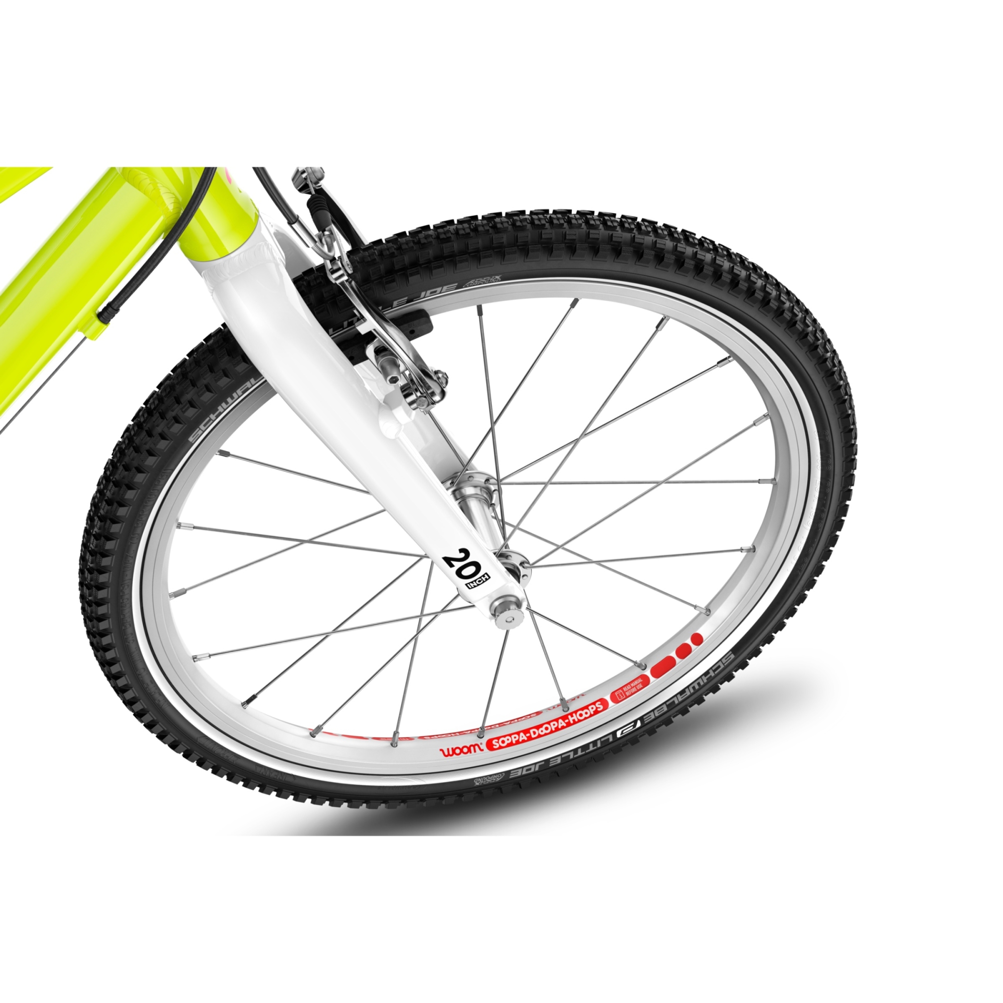 Rower dziecięcy WOOM GO 4 Neon Lime Limited Edition