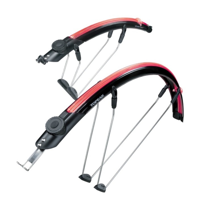 Błotniki rowerowe zestaw TOPEAK Defender iGlow X