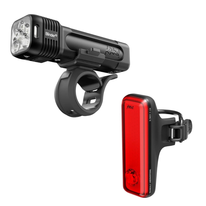Oświetlenie rowerowe zestaw KNOG Blinder 400 + R150