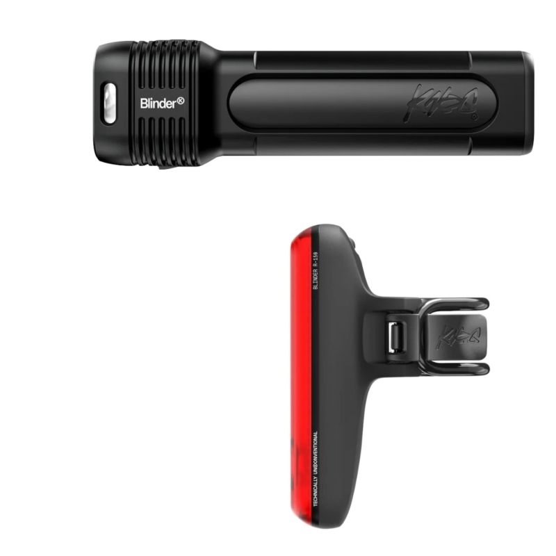 Oświetlenie rowerowe zestaw KNOG Blinder 400 + R150
