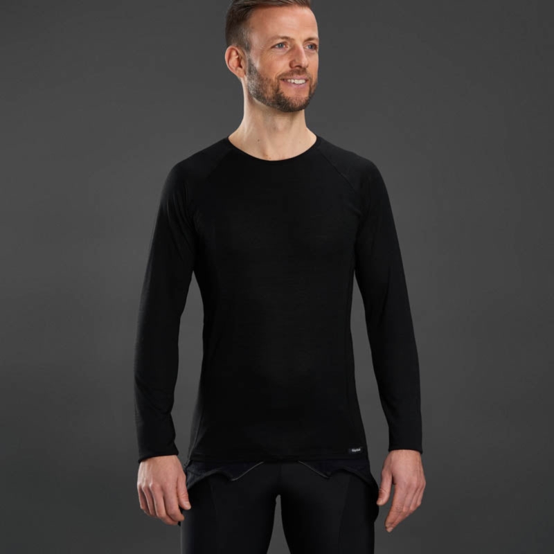 Koszulka rowerowa męska GRIPGRAB Merino Blend Thermal Long Sleeve Base Layer