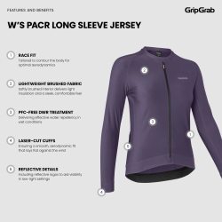 Koszulka rowerowa damska GRIPGRAB PACR Long Sleeve