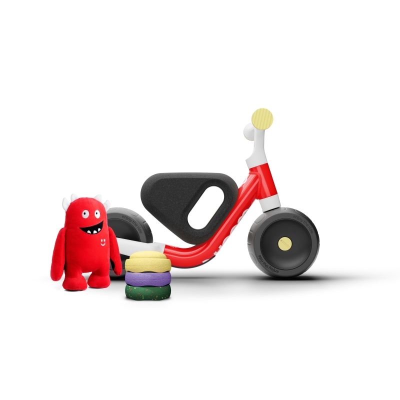 Rowerek biegowy WOOM WOW Red + Stapelstein Limited Edition