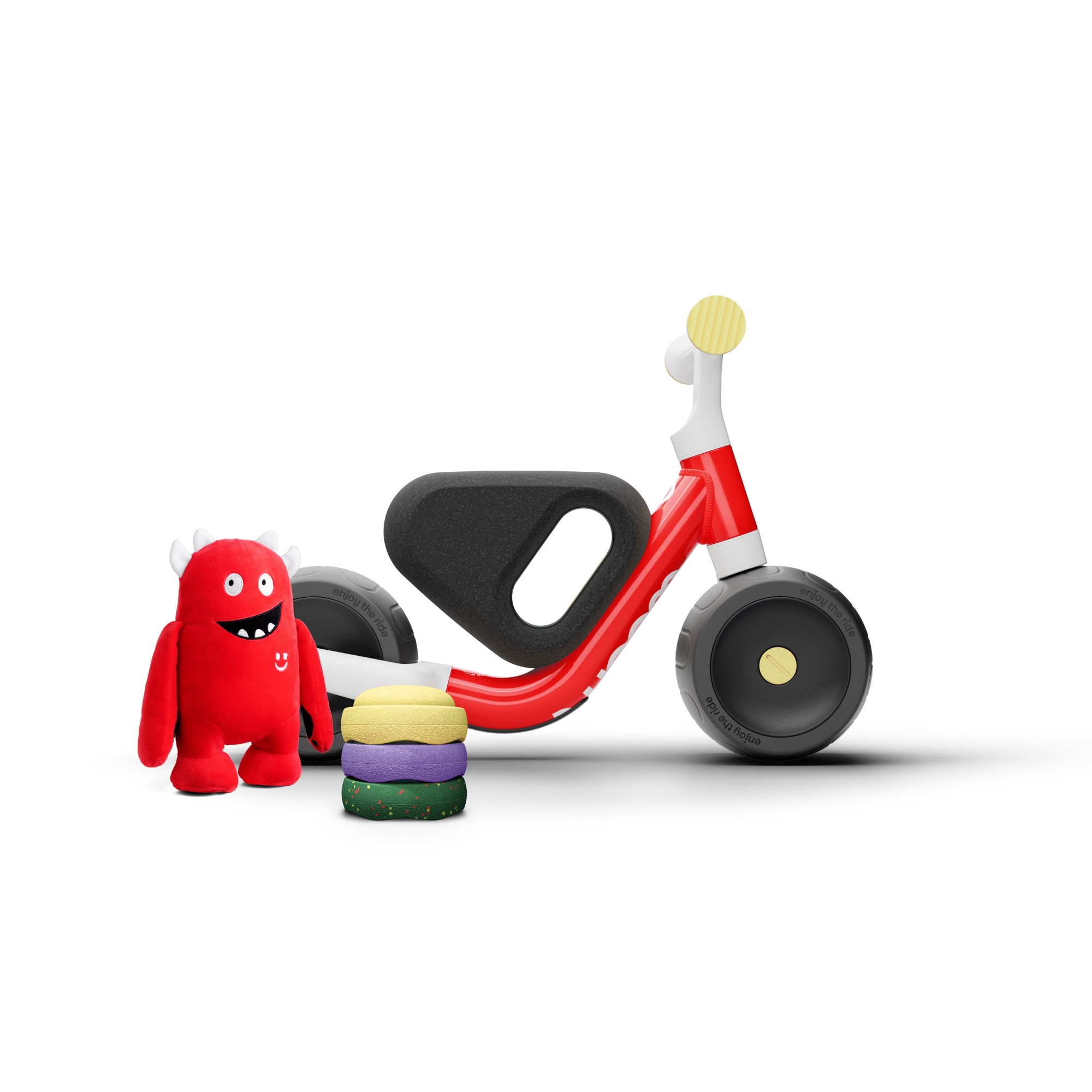 Rowerek biegowy WOOM WOW Red + Stapelstein Limited Edition