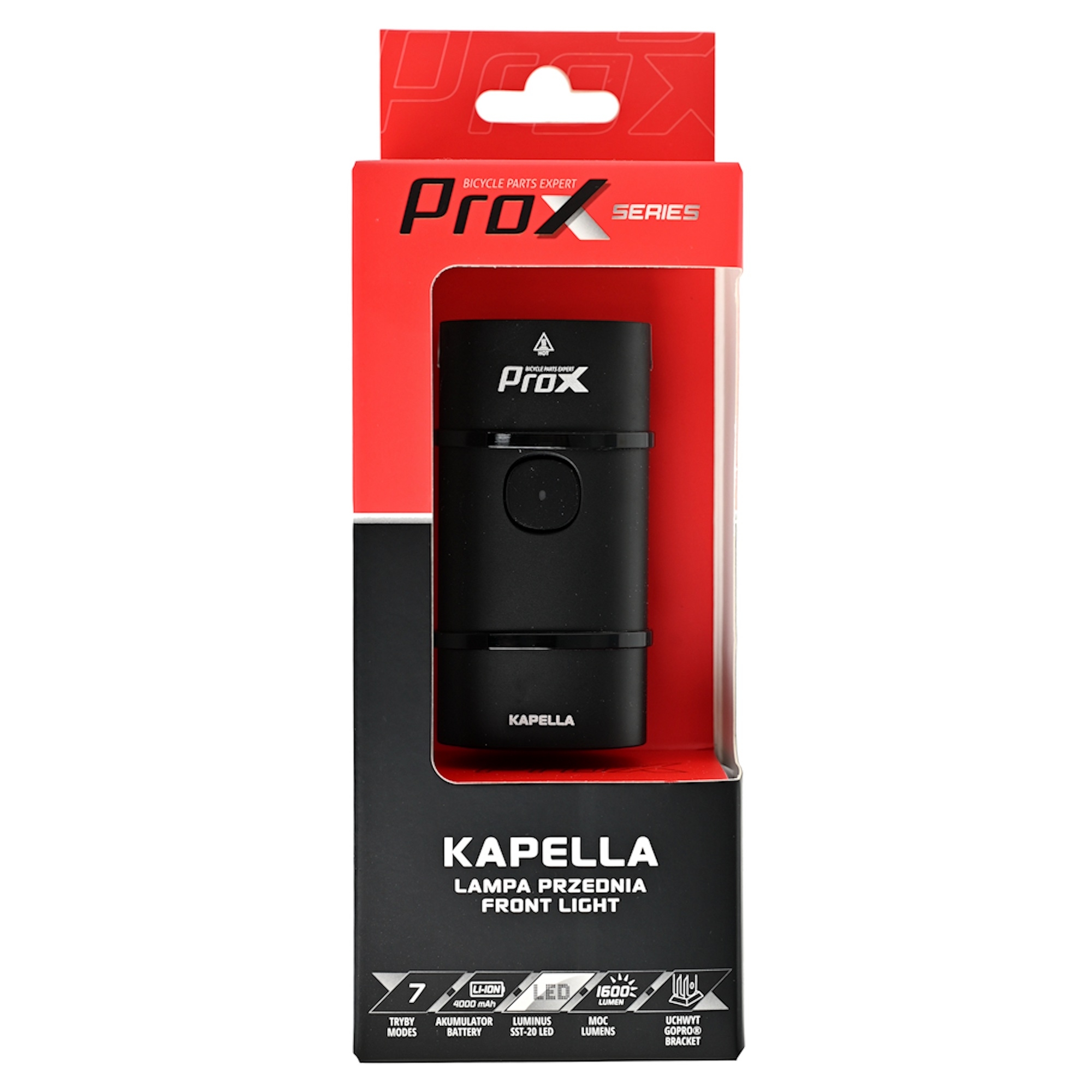 Lampka rowerowa przednia PROX Kapella