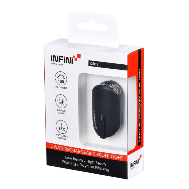 Lampka Rowerowa Przednia INFINI Olley USB Lampka Rowerowa Przednia INFINI Olley USB