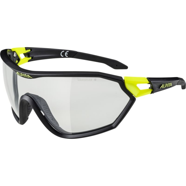 ALPINA OKULARY S-WAY VL+ - black matt/yellow ALPINA OKULARY S-WAY VL+ - black matt/yellow