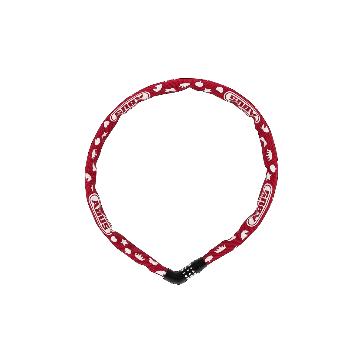 Łańcuch ABUS Steel-O-Chain 4804C - red symbols