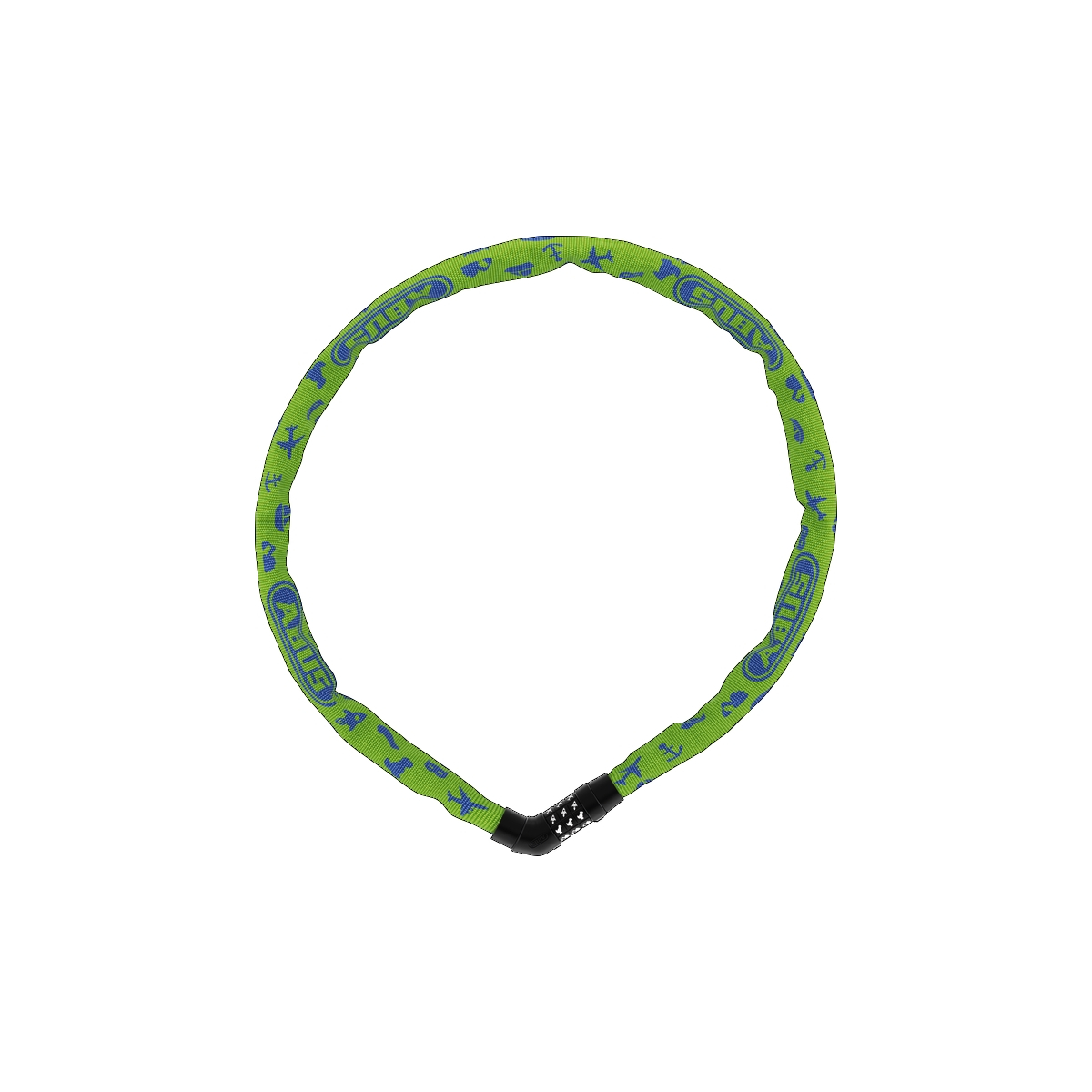 Łańcuch ABUS Steel-O-Chain 4804C - lime symbols Łańcuch ABUS Steel-O-Chain 4804C - lime symbols