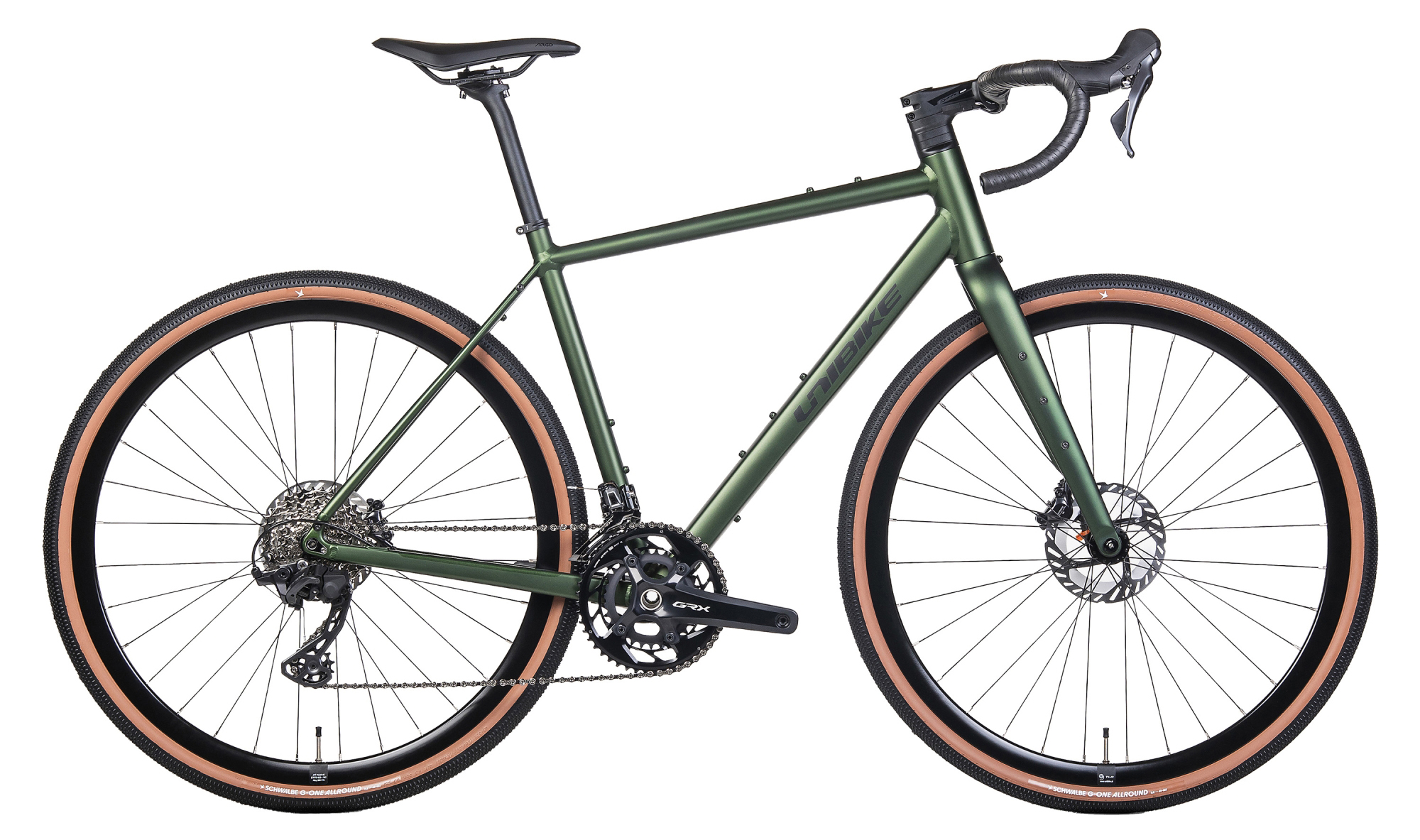 Rower gravelowy UNIBIKE Geos zielony